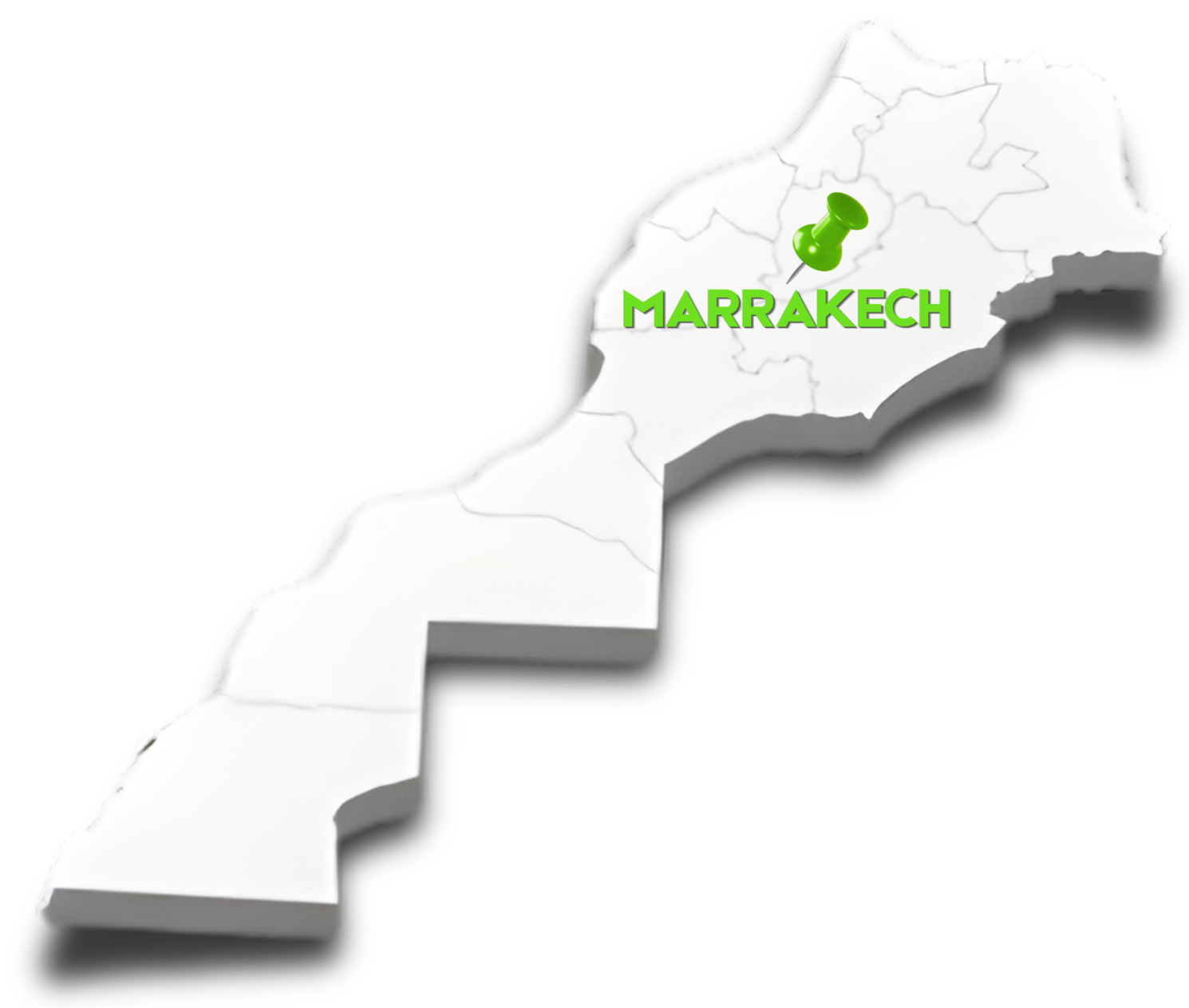 carte Marrakech Maroc zone intervention dératisation Clean Shield